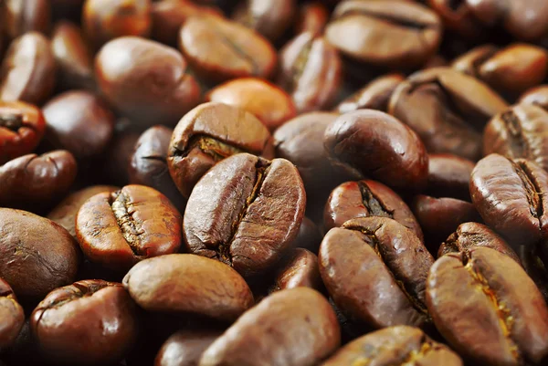 Gebratene Kaffeebohnen — Stockfoto