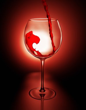 Red wine clipart