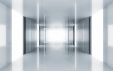 Modern corridor clipart