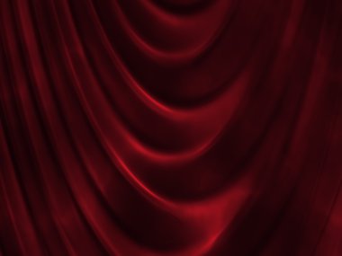 Red curtain clipart