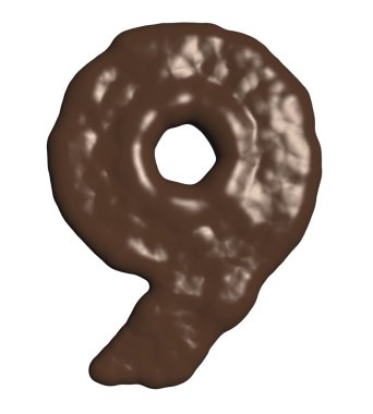 Chocolate Number clipart