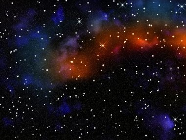 Stars and nebula clipart