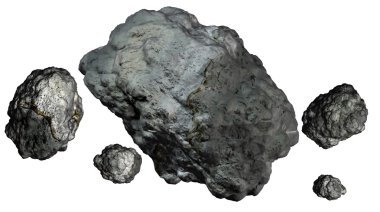 Asteroids clipart