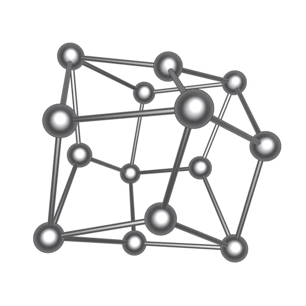 Modelo de átomo abstracto — Fotografia de Stock