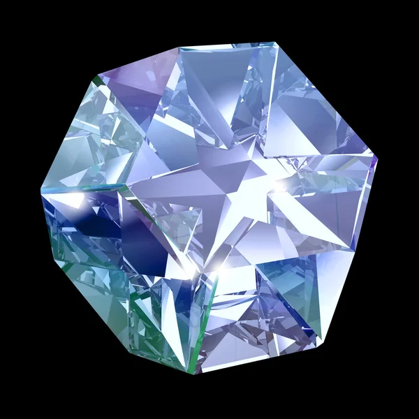 Blauer Kristall — Stockfoto