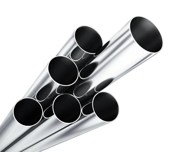 Металлические трубы — стоковое фото