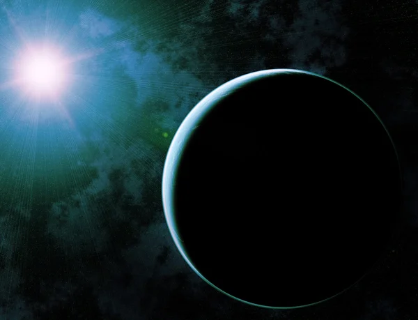 별 빛과 행성 — 스톡 사진