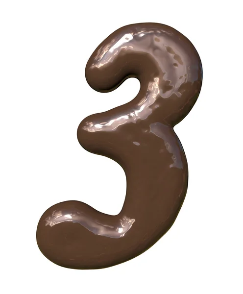 Čokoládové číslo — Stock fotografie
