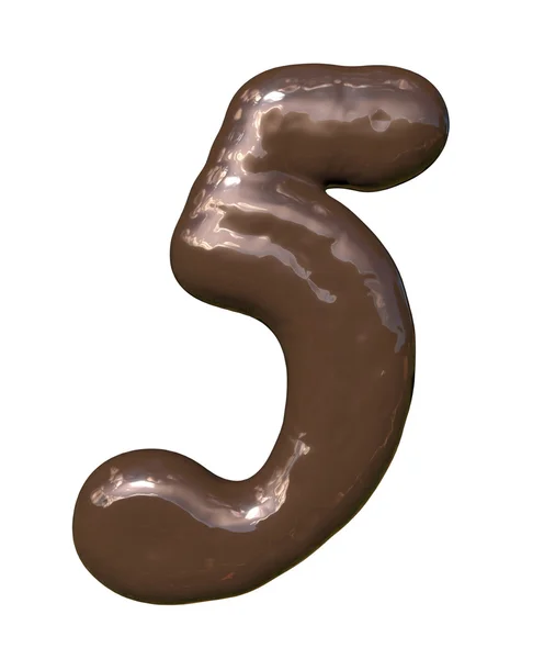 Chocolate Number — Stock Photo, Image