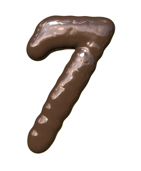 Choklad nummer — Stockfoto