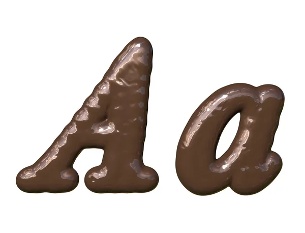 Choklad teckensnitt巧克力字体 — Stockfoto