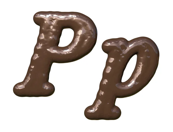 초콜릿 글꼴 — 스톡 사진