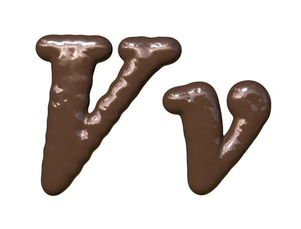 Caratteri cioccolato — Foto Stock