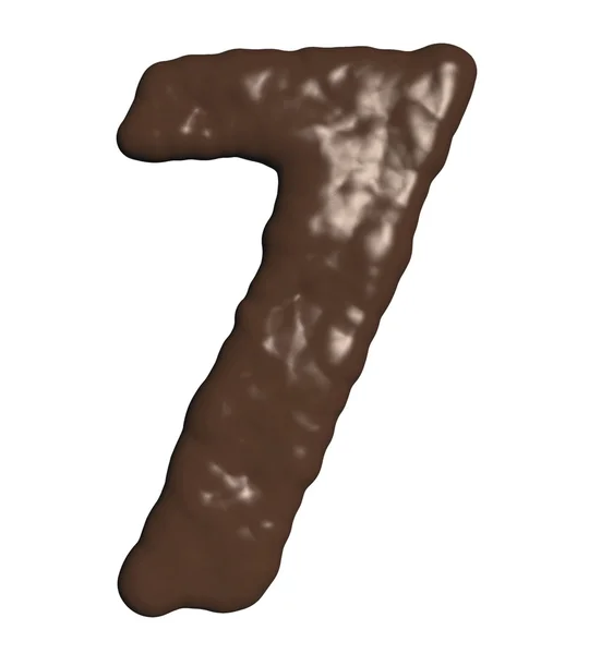 Çikolata numarası — Stok fotoğraf