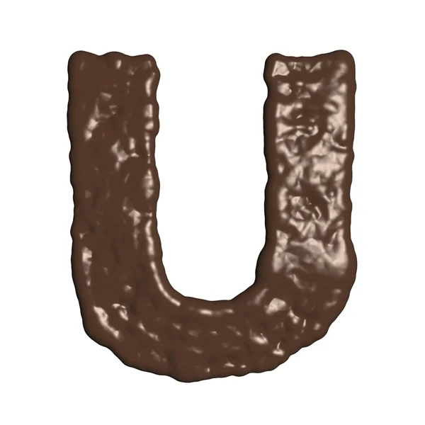 チョコレートのフォント — ストック写真