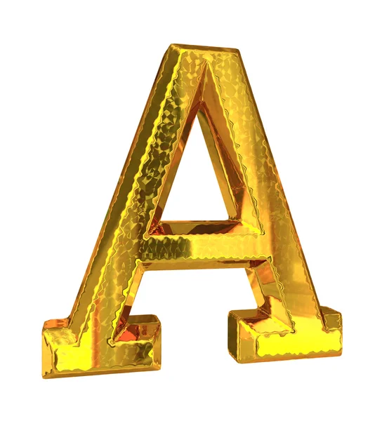 Gold metal letter — Stock Photo, Image