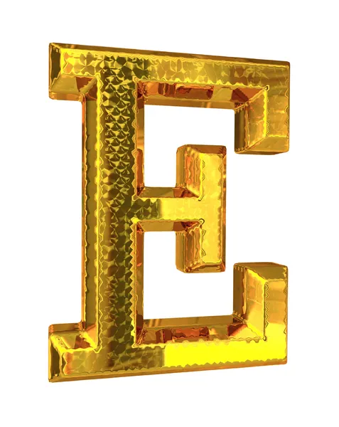 Χρυσό μεταλλικό γράμμα — Φωτογραφία Αρχείου
