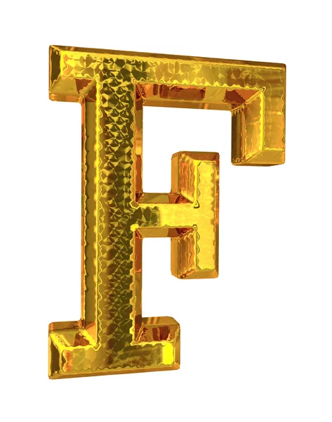 Carta de metal dourado — Fotografia de Stock