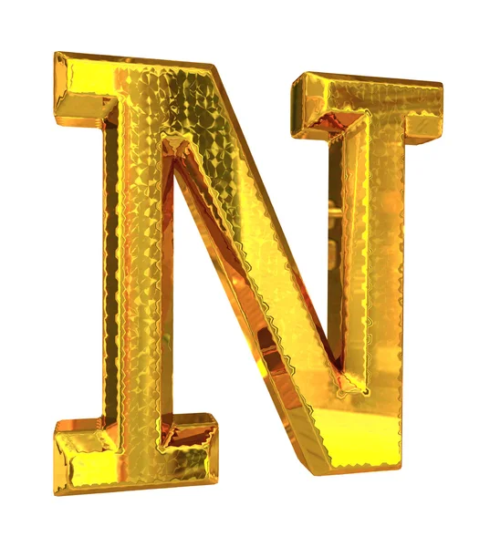 Altın metal mektup — Stok fotoğraf
