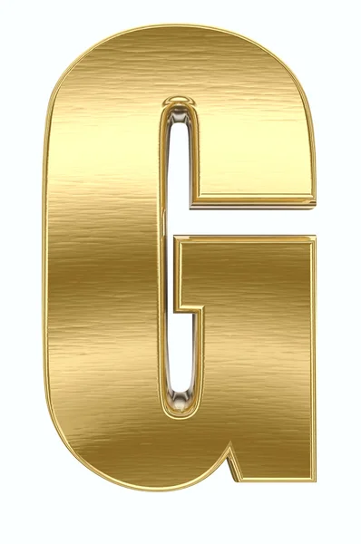 Χρυσό μεταλλικό γράμμα — Φωτογραφία Αρχείου