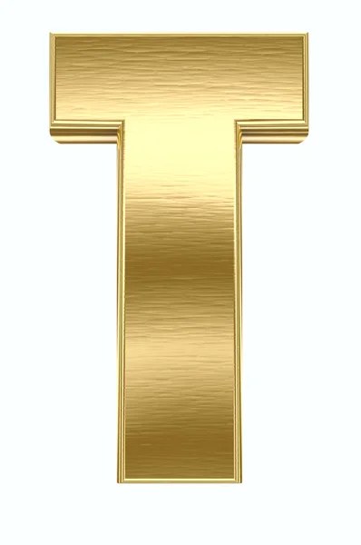 Золотая буква — стоковое фото