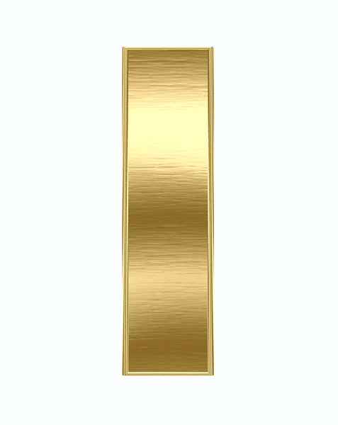 Zlaté kovové dopis — Stock fotografie