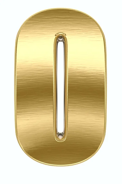 Gold metal letter — Stock Photo, Image