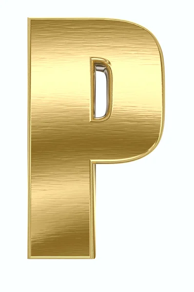stock image Gold metal letter