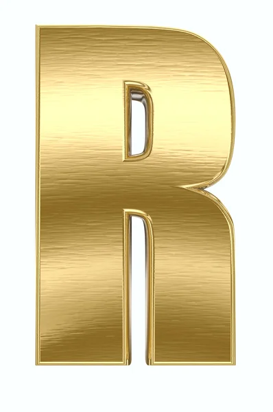 Altın metal mektup — Stok fotoğraf