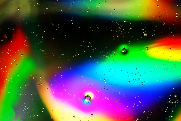 Kleurrijke waterdruppels — Stockfoto