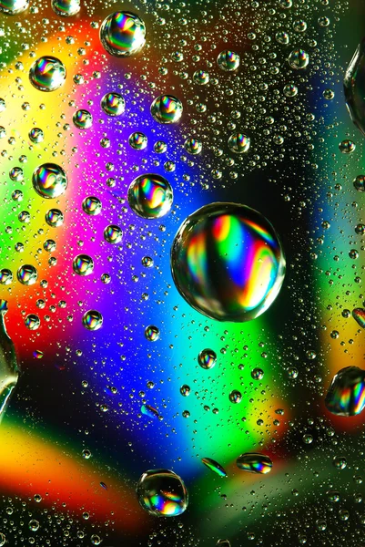 Coloridas gotas de agua —  Fotos de Stock