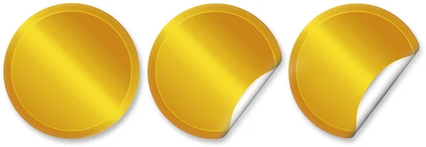 Set di sigillo dorato vuoto — Foto Stock