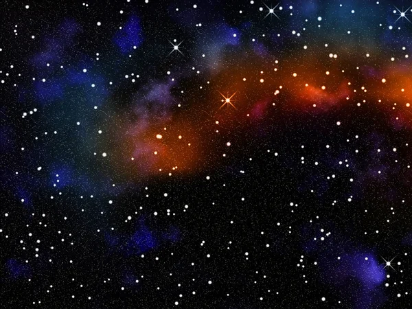 Estrelas e nebulosas — Fotografia de Stock