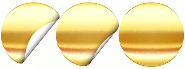 空のゴールデン シールのセット — ストック写真