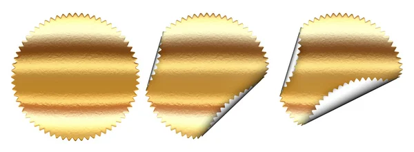 Set di sigillo dorato vuoto — Foto Stock