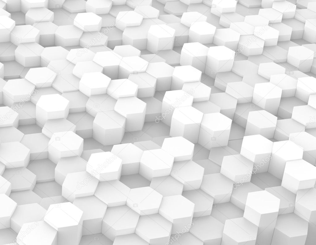 Hexagonal cubes background