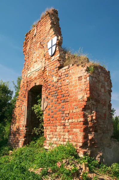 Ruines du château de Brandebourg à Ushakovo, région de Kaliningrad. Rus — Photo