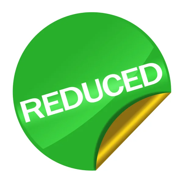 Reduced price sticker — Stock Photo, Image