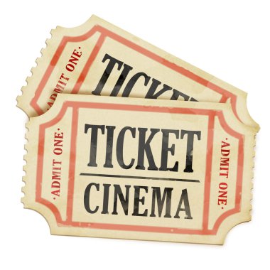 Vintage paper tickets clipart