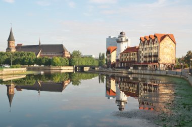Fish Village. Kaliningrad. Russia clipart