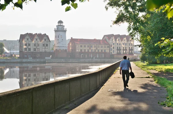 Fischdorf. Kaliningrad. Russland — Stockfoto