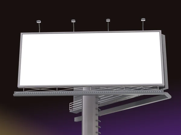 Boş ekran ile billboard — Stok fotoğraf