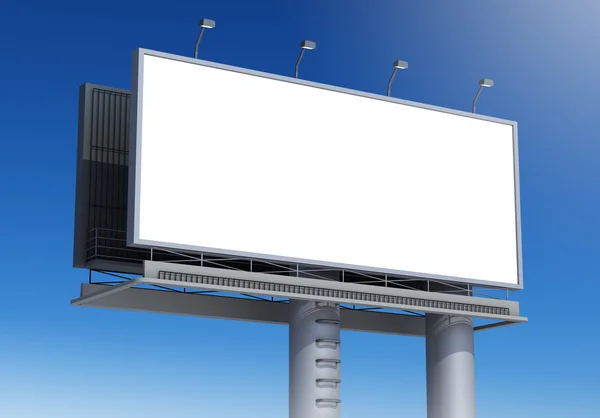 Billboard s prázdnou obrazovkou — Stock fotografie