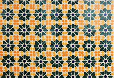 Texture of Arabic tile clipart