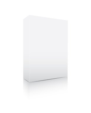 Blank software box clipart