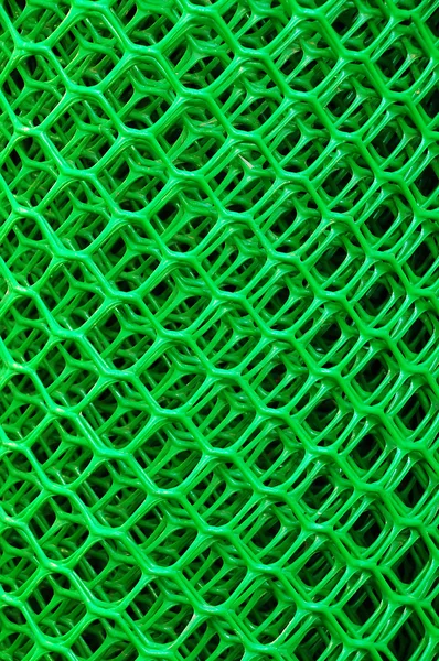 纹理的绿色塑料网 — 图库照片