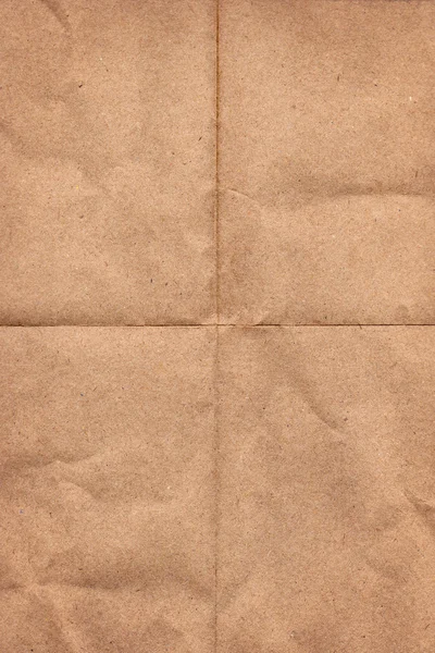 茶色のしわを寄せられたグランジ紙 — ストック写真