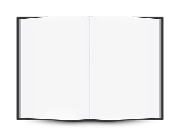 使用空白页面打开的书 — 图库照片