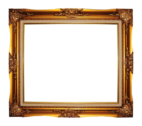 Złota ramka z dekoracyjnego wzoru — Zdjęcie stockowe