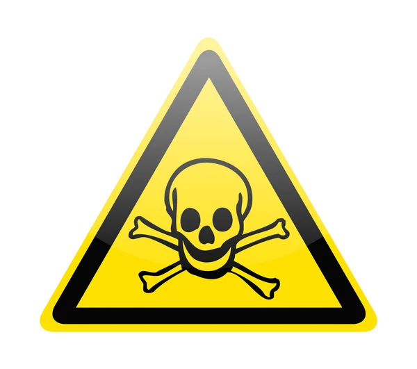Skull danger signs — Stock Photo, Image